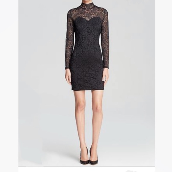 Like New Guess Lace Mock Neck Dress 👗